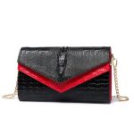 Classic color block clutch