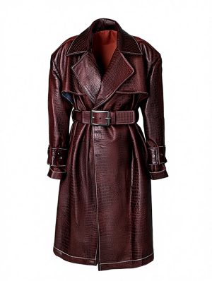 Faux-leather-trench-coat