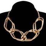 Geometric Winding Chain Necklace