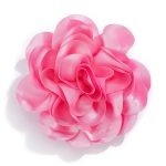 Satin flower brooch